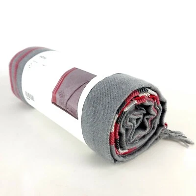 IKEA FRÖDIS Soft Throw Decorative Blankets Gray Red Polyester 51x67" Frodis - Image 1 of 4