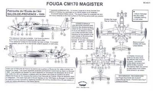 Berna Decals 1/48 FUGA CM 170 MAGISTER LUFTSCHULE - Bild 1 von 2
