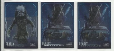 2007 Aliens vs Predator Requiem DEADLY "Box Loader" Set of 3 Cards (D1-D3) - Image 1 of 2
