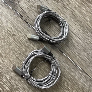 etguuds 2-Pack 3ft USB C Cable Fast Charge, C to Type C 3ft, Gray - Picture 1 of 3