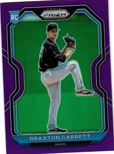 Panini Prizm 2021 - Tier II Braxton Garrett #121 Purple Prizm (RC) - Imagen 1 de 2