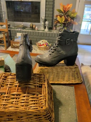 Botines Coconuts By Matisse Quebec Gris Cremallera Trasera Talla 7 Foto 1 de 4