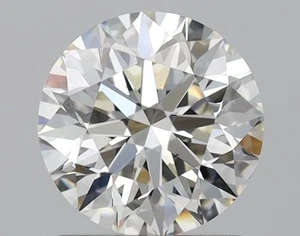 CERT. Diamante extraído natural redondo AGI 1,29 quilates suelto color I claridad VVS2 - Imagen 1 de 2
