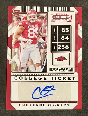 2020 Contenders Draft Picks - College Ticket Cheyenne O’Grady Rookie Auto #282 - Image 1 of 2