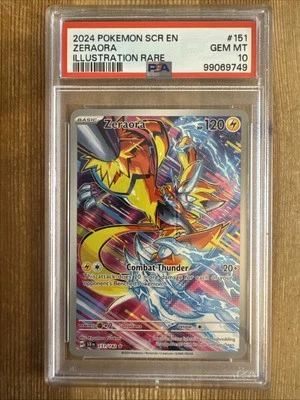 Zeraora 151/142 Stellar Crown Pokemon Illustration Rare Holo PSA 10 - Image 1 of 2