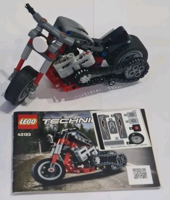 Lego Technic 42132 Chopper Motorrad Original Bauanleitung Vollständig  - Bild 1 von 2