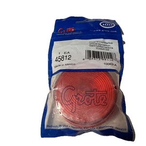 🔥🔥🇺🇸Grote 45812 M/C Light, 2.5" Diameter, Red, Sealed W/Optic Lens - Picture 1 of 2