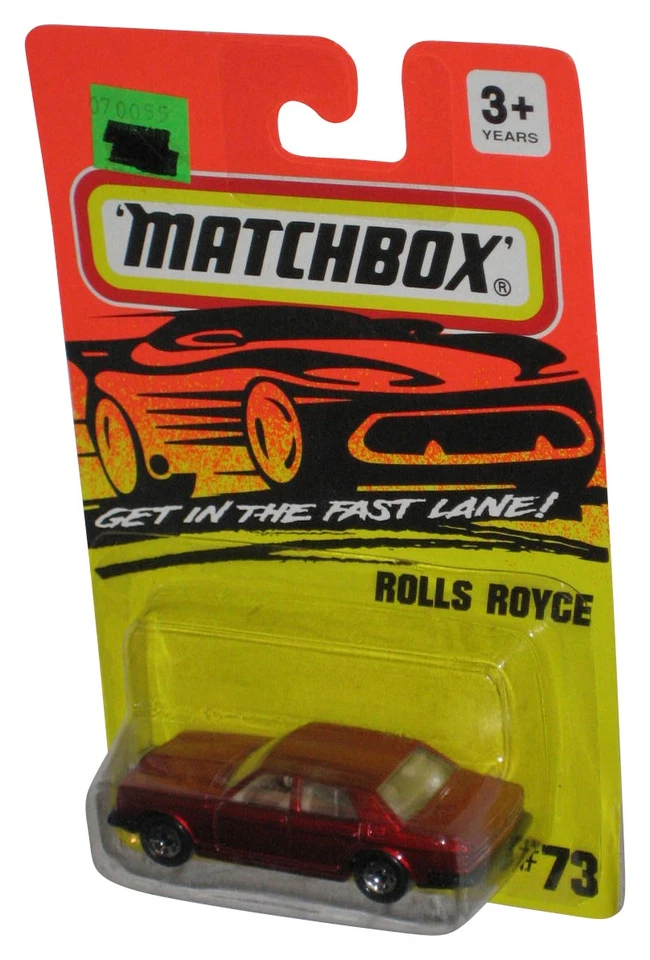 Matchbox Get In The Fast Lane (1994) carro de brinquedo Rolls Royce vermelho #73 - Imagem 1 de 1