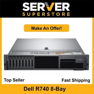 Dell PowerEdge R740 Server 2x Gold 6148 =40 Cores 512GB RAM H730P 8x NEW 1TB SSD - Picture 1 of 9