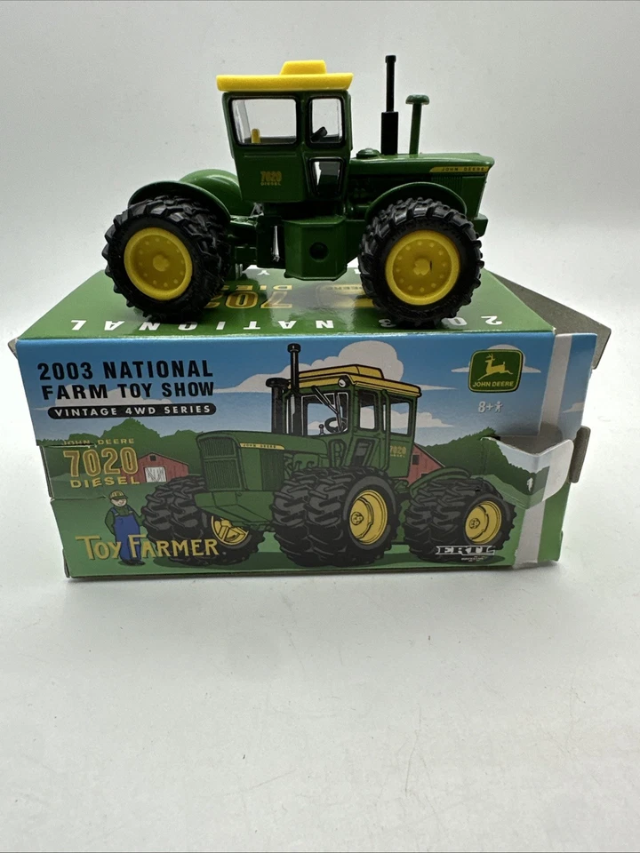 # Ertl 1/64 2003 National Farm Toy Show John Deere 7020 Diesel, Toy Farmer - Image 1 of 4