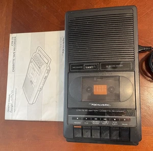 Vintage Realistic Ctr-73 Ac/batt. Cassette Recorder - Picture 1 of 2