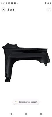 Fender For GMC Terrain 2010-2017 Driver Side Front 110-00778L - Image 1 of 4