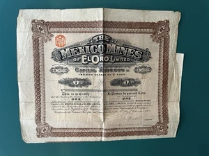 The Mexico Mines of el Oro Limited – £1 - Picture 1 of 1