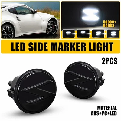 2X LED Side Marker Turn Signal Lights For 10-20 Nissan 370Z 03-09 Nissan 350Z EK - Image 1 of 4