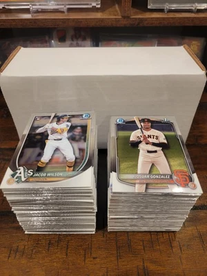 2025 Bowman Chrome Baseball COMPLETE SET VET (1-100) + PROSPECT (BCP153-BCP252) - Image 1 of 3