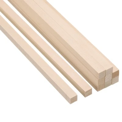 10Pcs 3/8 Inch Dowel Rods Wood Sticks 12 Inch Long Square Wooden Dowels - Image 1 of 4