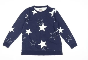 Lands' End Women's Blue Star Sweatshirt, M - Picture 1 of 12
