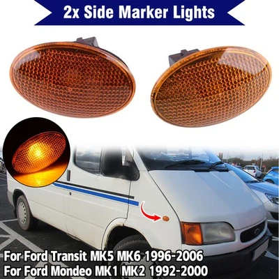 Luces indicadoras laterales guardabarros delantero 1058079 para Ford KA MK1 1996-2009 2 PIEZAS Foto 1 de 4