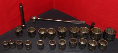 S & K TOOL SOCKET SET OF 22 PIECES 3/4" DRIVE  12 POINT Professional  AO4072668 - Image 1 of 4