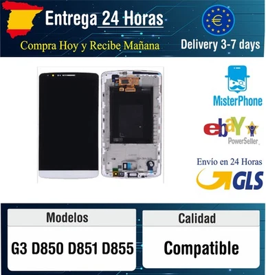 Pantalla Completa Display Lcd + Tactil + Marco Para LG G3 D850 D851 D855 Dora... - Imagen 1 de 2