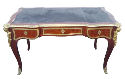 ESCRITORIO DE OFICINA MONTADO ORMOLU ESTILO LOUIS XV FRANCÉS HECHO EN ESPAÑA AMPLIABLE Foto 1 de 4