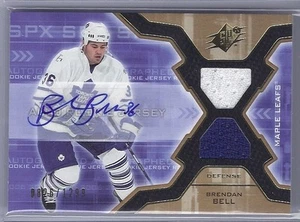 2006-07 SPX BRENDAN BELL ROOKIE AUTO JERSEY /1299 169 UPPER DECK MAPLE LEAFS - Picture 1 of 3