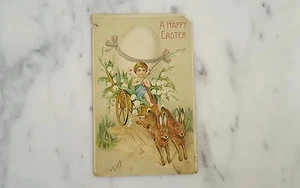 Antike Oster Postkarte gemarkt B.W. Ostern gedruckt in Deutschland - Bild 1 von 4