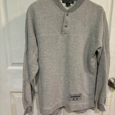 De colección *Hallazgo Raro* Levi's Sutter Creek Tejido Apretado Para Hombre Gris Pequeño Térmico Foto 1 de 4