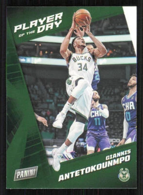 2021-22 Panini Player of the Day #29 Giannis Antetokounmpo - Image 1 of 2