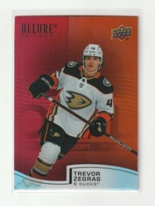 TREVOR ZEGRAS 2021 Upper Deck Allure Red Orange Set #R-41 ANAHEIN DUCKS