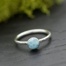 Larimar Handmade Jewelry Designer ring 925 Sterling Silver All Size Ring