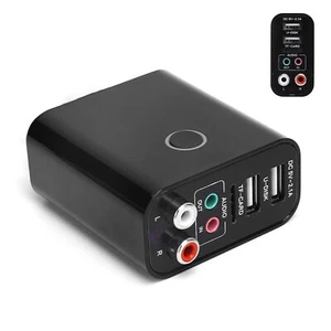 Receptor Transmisor Inalámbrico BT5.0 Adaptador de Audio Estéreo Control de APP Cargador USB - Imagen 1 de 18