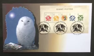 GB QEII Buckingham 2007 Harry Potter Hoja en Cubierta del Primer Día Hufflepuff S/H/S - Imagen 1 de 2