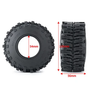120/125mm Monster truck wheel tires 1.9"/2.2" for 1/10 RC Car Monster Truck 4Pcs - Picture 1 of 14