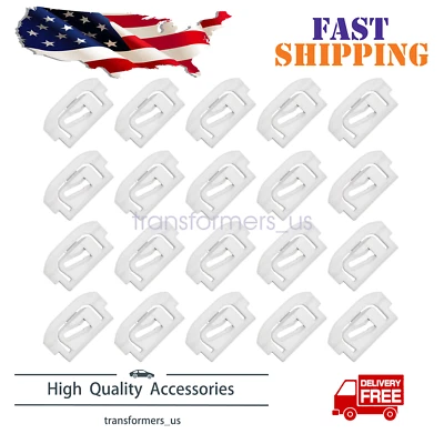 For 1975-1990 Chevy Caprice Windshield & Rear Window Trim Molding Clips 20Pcs - Image 1 of 4