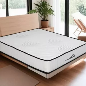 Familand Mattress Queen Double King Single Bed Euro Top Pocket Spring Foam 22cm - Picture 1 of 65