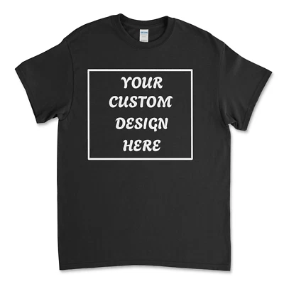Camiseta Personalizada Personalizada con Foto, Texto, Logo DTF en Camisa Gildan Foto 1 de 4