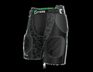 Pantalones cortos para niños Cutters Rev Impact 5 almohadillas niños grandes negros  - Imagen 1 de 1