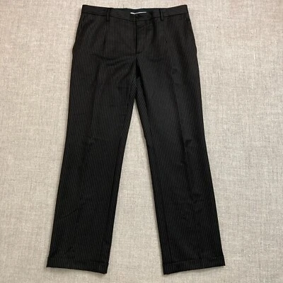 Pantalones plisados a rayas de tiro medio Dulce & Gabbana para mujer en negro talla 48 Foto 1 de 4