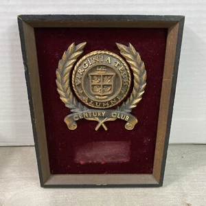 Vintage Virginia Tech VA Tech Alumni Century Club Award Wall Hanging Plaque - Picture 1 of 8