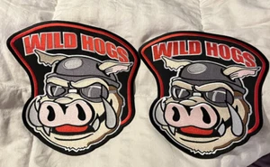 Large WILD HOGS Embroidered Motorcycle MC Biker Iron On Sewing Patch Clothing - Picture 1 of 6