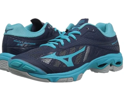 Zapatos de voleibol Mizuno Wave Lightning Z4 para mujer azul marino-Aqua talla 8,5 Foto 1 de 4