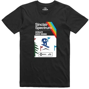 Horace Goes Skiing Mens T Shirt Box Art 8 Bit Officially Licensed Spectrum 48k - Picture 1 of 1