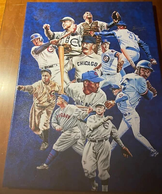 Chicago Cubs Faces of The Franchise Giclee Signed Autograph By Fergie Jenkins #G - Image 1 of 2