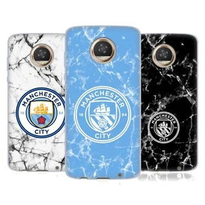 OFFICIAL MANCHESTER CITY MAN CITY FC MARBLE BADGE GEL CASE FOR MOTOROLA PHONES - Picture 1 of 10
