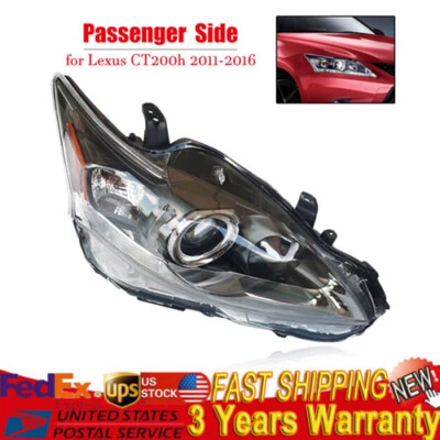 Right Passenger Side Headlight Fits Lexus CT200h 2011 2012 2013 2014 2015 2016 Foto 1 de 4