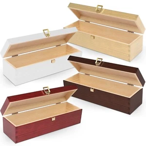 Weinkiste Holz Weinkisten aus Holz Flaschenbox aus Holz Weinbox für 1 Flasche - Bild 1 von 48