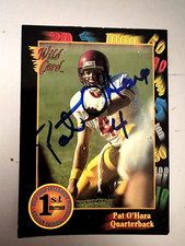 1991 WILDCARD 1ST EDITION PAT O'HARA AUTOGRAPHED CARD USC NM
