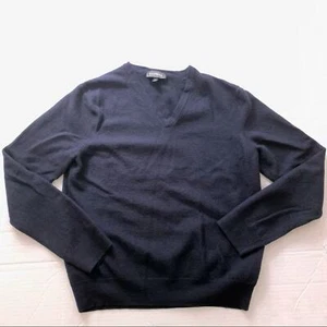 Express XL 16 Boys Youth Navy V Neck Sweater Wool - Picture 1 of 8