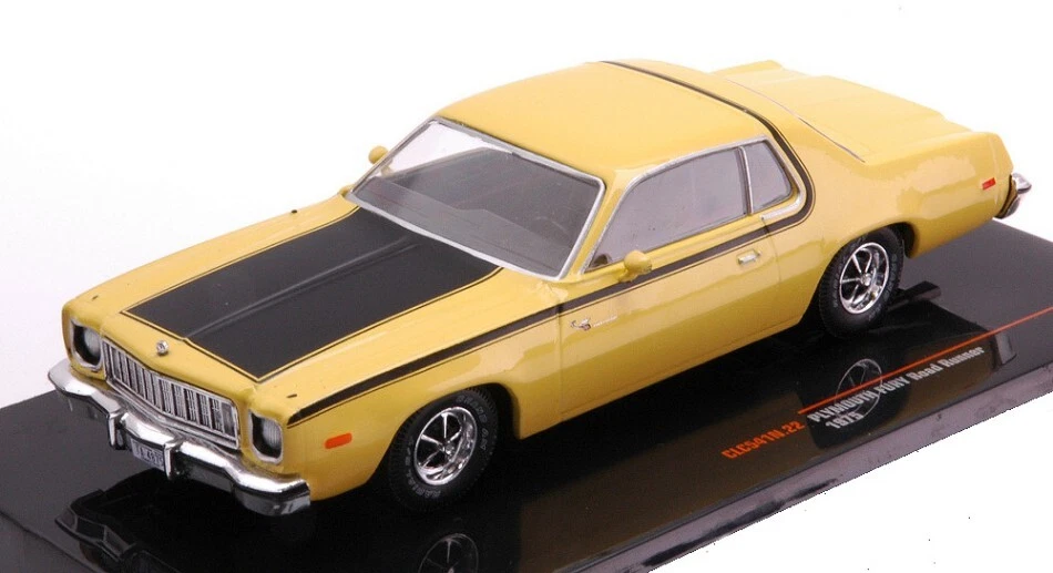 Ixo Model PLYMOUTH ROAD RUNNER 1975 YELLOW 1 43